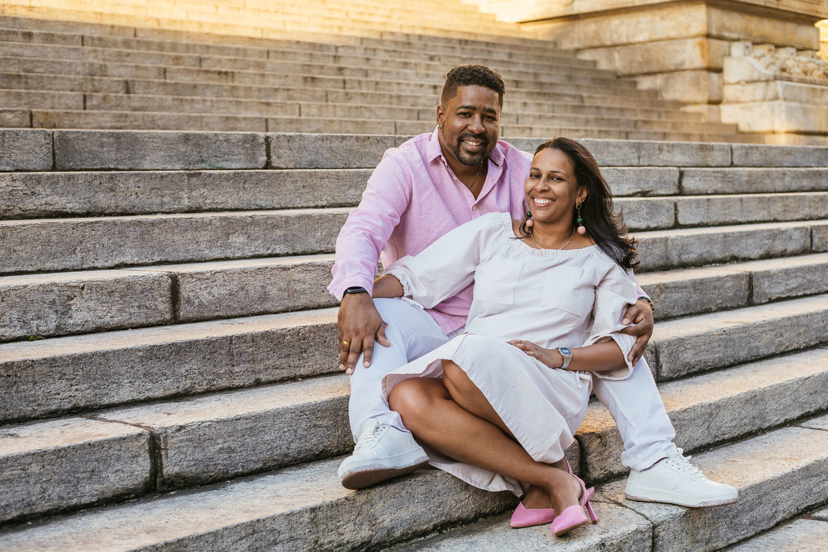 Ensaio pré casamento - Casamento RJ - Fotografia de Casamento - Casal negro - Fotógrafo de Casamento - Centro do Rio - Alerj 