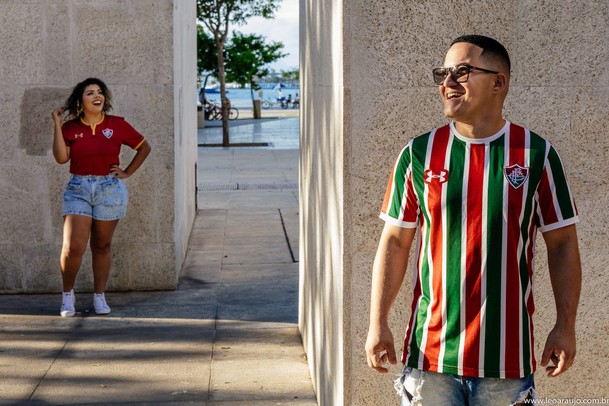 ensaio pré casamento - ensaio na praça mauá - ensaio no boulevard olimpíco - museu do amanhã - préwedding - casal apaixonado - casal feliz - casal tricolor - fluminense