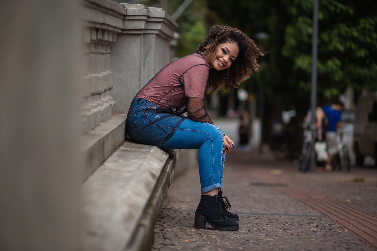 Carrego sempre o sorriso no rosto e a paz no coração.