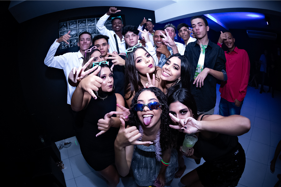 A festa ainda continuou linda como no começo. 