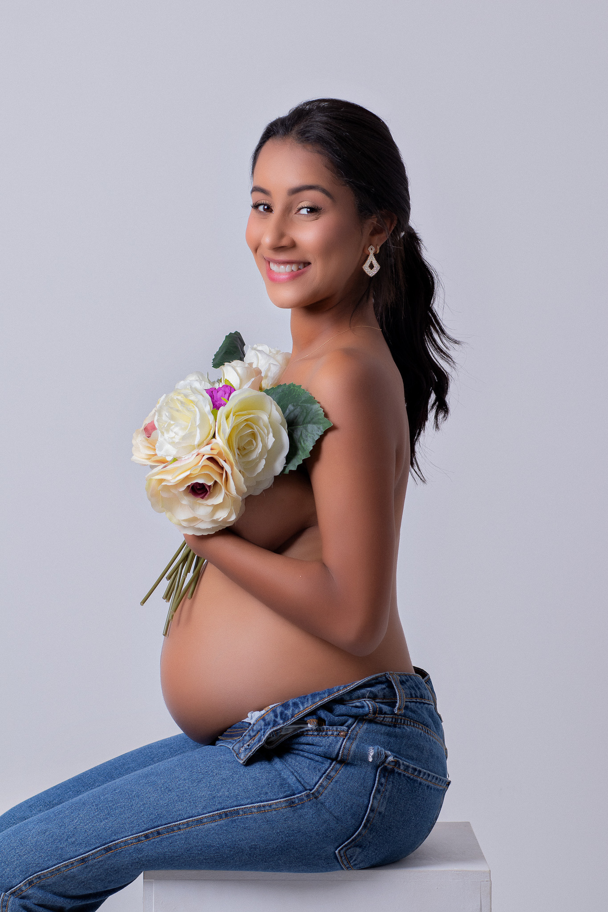 ensaio gestante em estúdio belo horizonte contagem