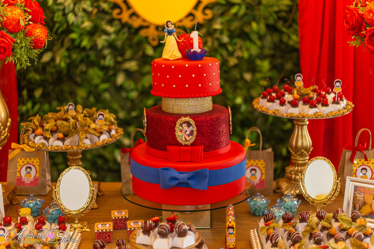 decoração branca de neve
