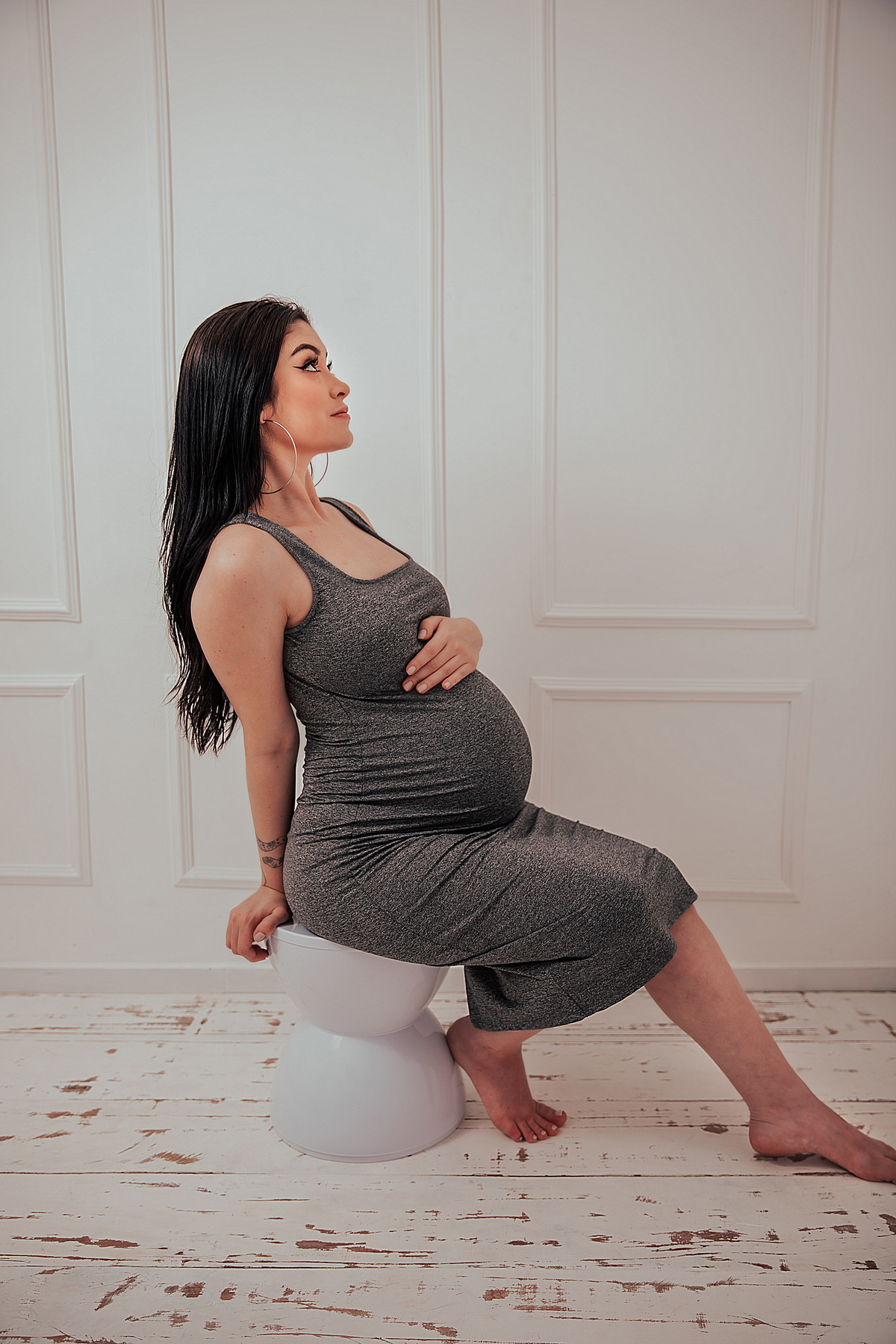 A Doce Espera do Antony - Ensaio de Gestante - Home Studio Angel Gusmão Fotografia  