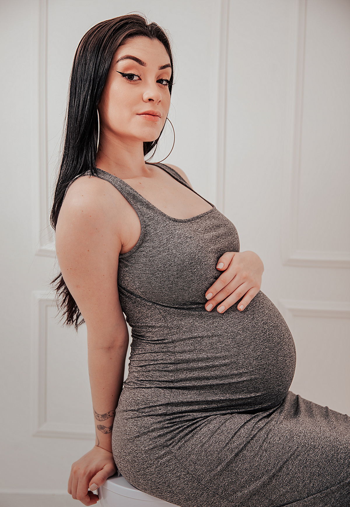  A Doce Espera do Antony - Ensaio de Gestante - Home Studio Angel Gusmão Fotografia  