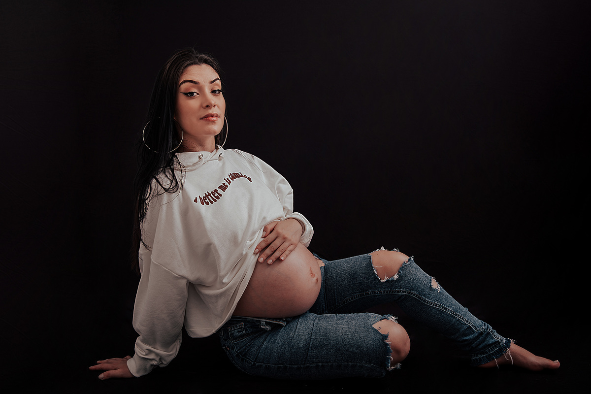  A Doce Espera do Antony - Ensaio de Gestante - Home Studio Angel Gusmão Fotografia  