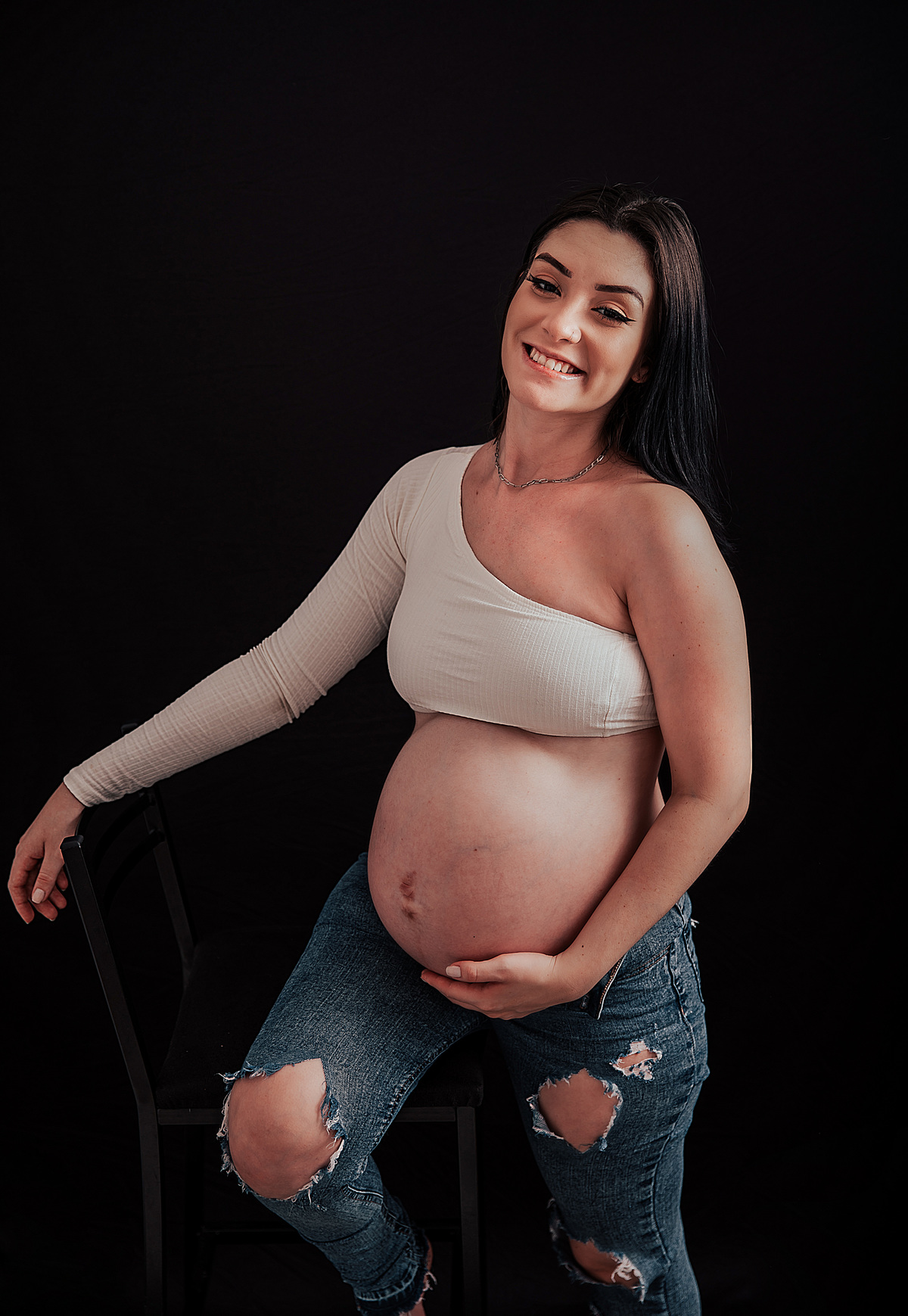  A Doce Espera do Antony - Ensaio de Gestante - Home Studio Angel Gusmão Fotografia  