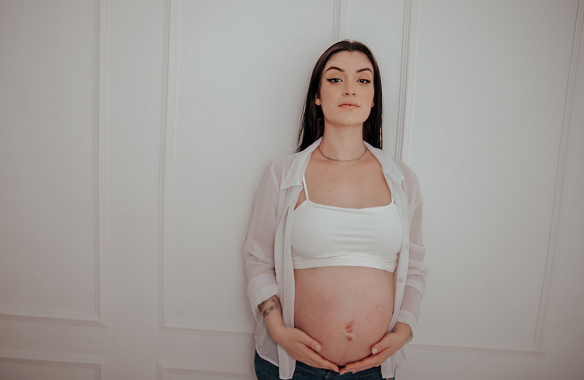  A Doce Espera do Antony - Ensaio de Gestante - Home Studio Angel Gusmão Fotografia  