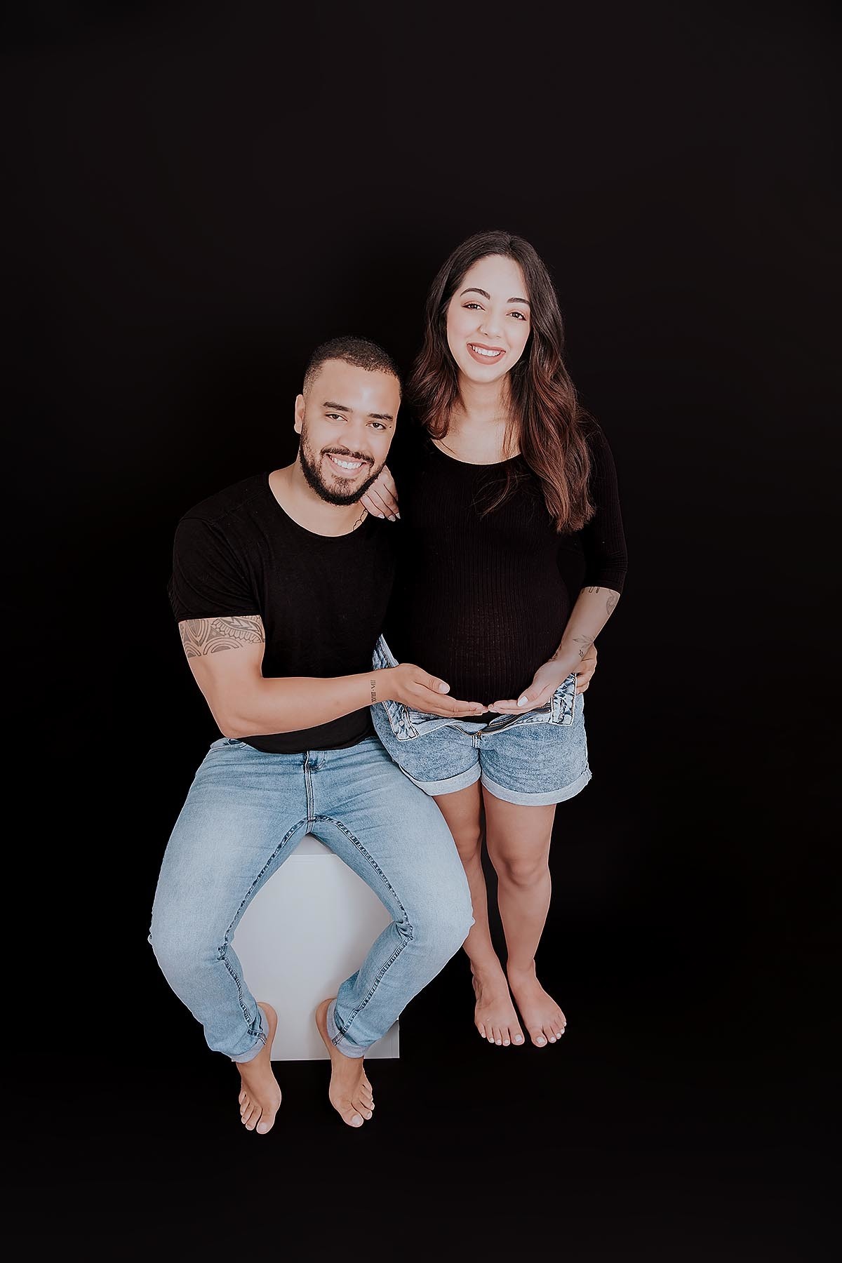 A doce espera de: Sophia (Giulia e Lucas ) - Gestante - Home Studio Angel Gusmão Fotografia - Mogi das Cruzes/SP