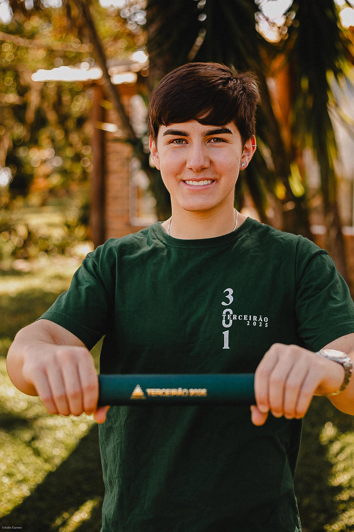 Ensaio de terceirão com interação espontânea entre os formandos