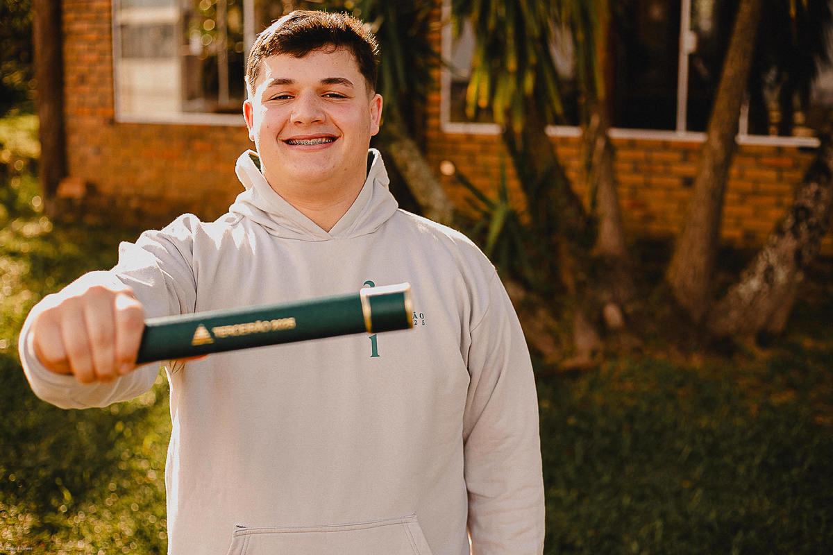 Cena coletiva de formatura com turma reunida em Camaquã RS