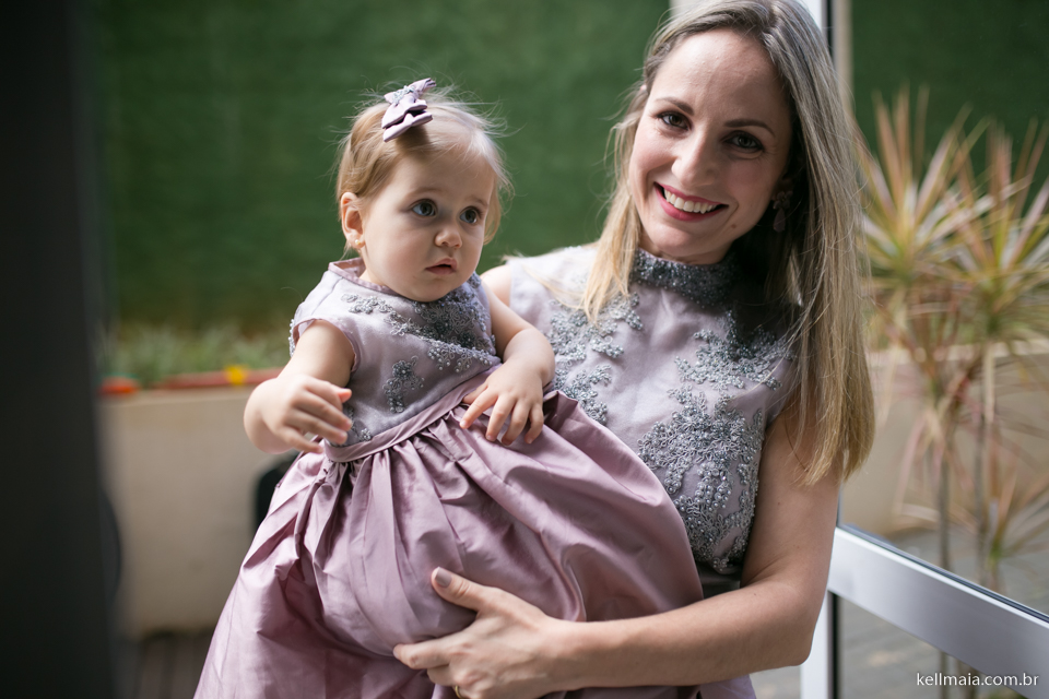 mamãe e filha princesa aniversariante