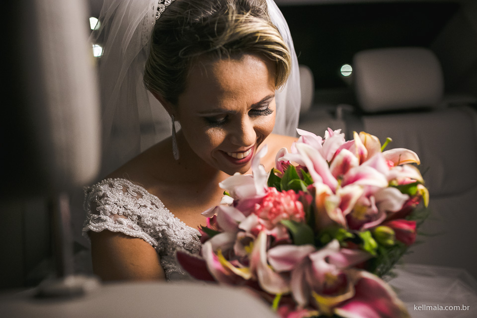 noiva e o buquê
