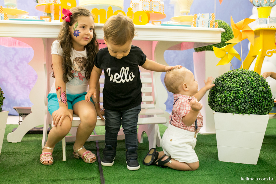 aniversariante no chão