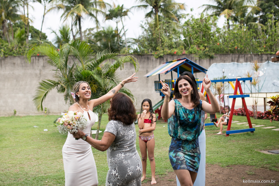 cunhada, madrinha, pegou o buquê