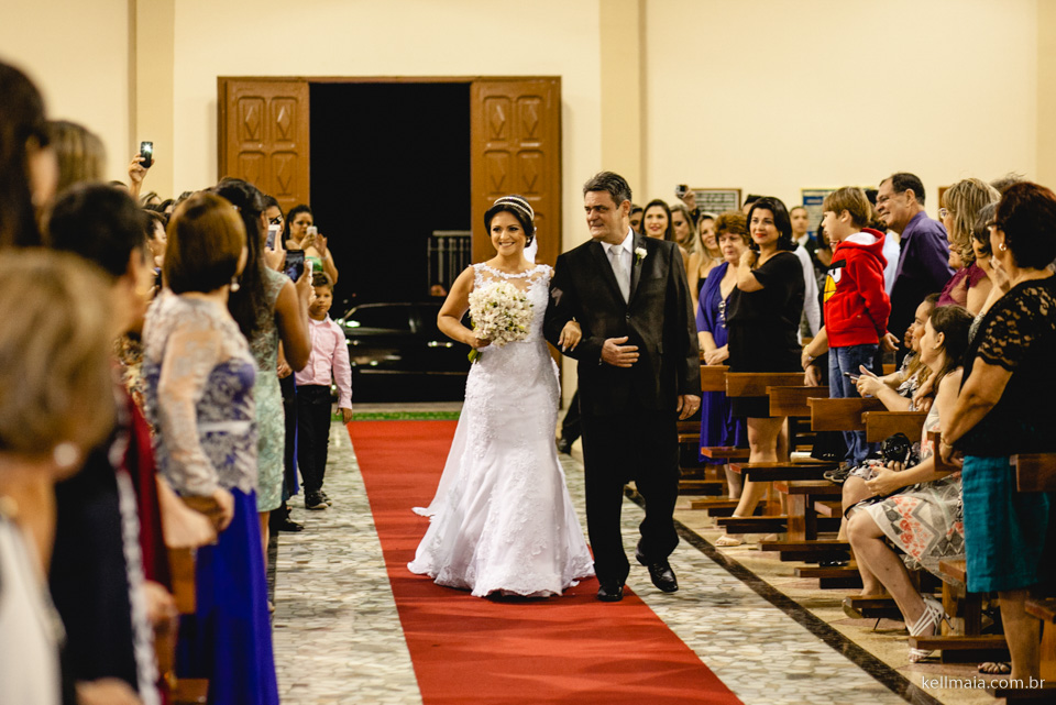 Foto por Kell Maia de Vitória ES, fotografia de casamento Andressa e André, em Vitória/ES e Vila Velha ES 2015, Santuário Santo Antonio e Sindipaes