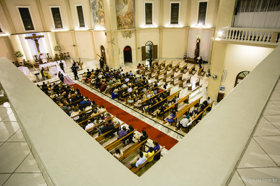 Foto por Kell Maia de Vitória ES, fotografia de casamento Andressa e André, em Vitória/ES e Vila Velha ES 2015, Santuário Santo Antonio e Sindipaes