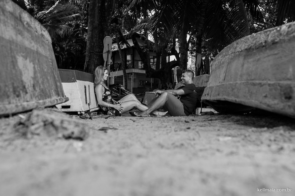 noivos setandos no barco