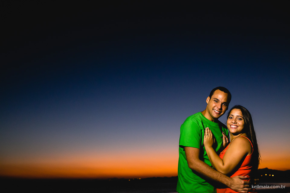 Fotografia por Kell Maia, Anchieta, ES, 2015, Juliana e Bernardo, Pré-casamento, por do sol