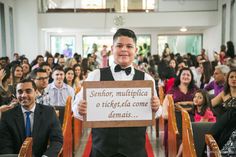 Fotógrafo de casamento, serra, ES, 2016, Nágila e Filipe, placa para noiva