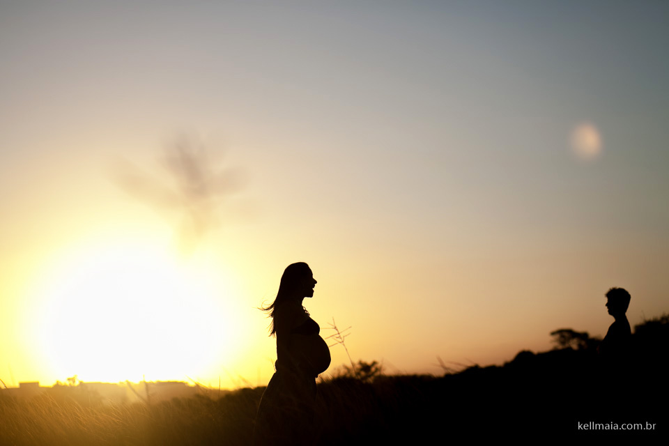 Fotógrafo de gestante, Serra, ES, 2015, Débora e William, Kell Maia, gestante silhueta