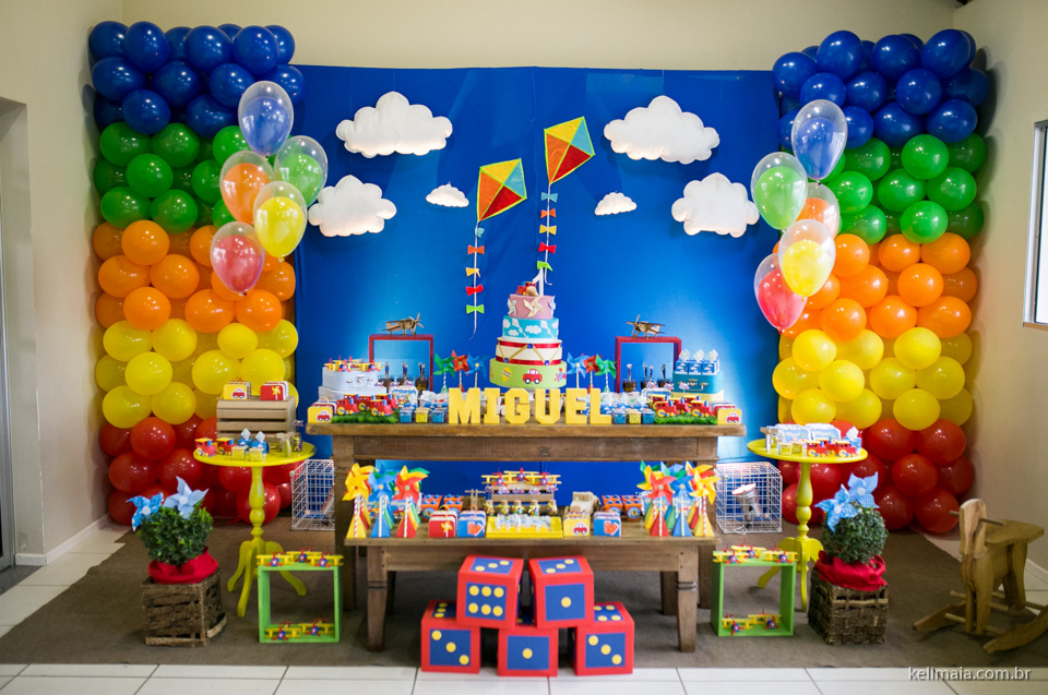 Fotógrafo de aniversário infantil, Miguel Santiago, 2015, Serra, ES, Kell Maia, decoração