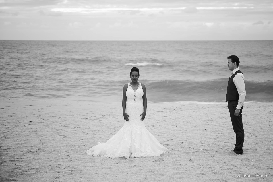 noivos e o mar