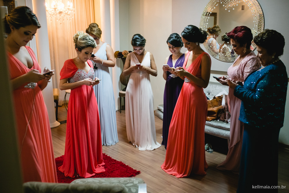 madrinhas no celular