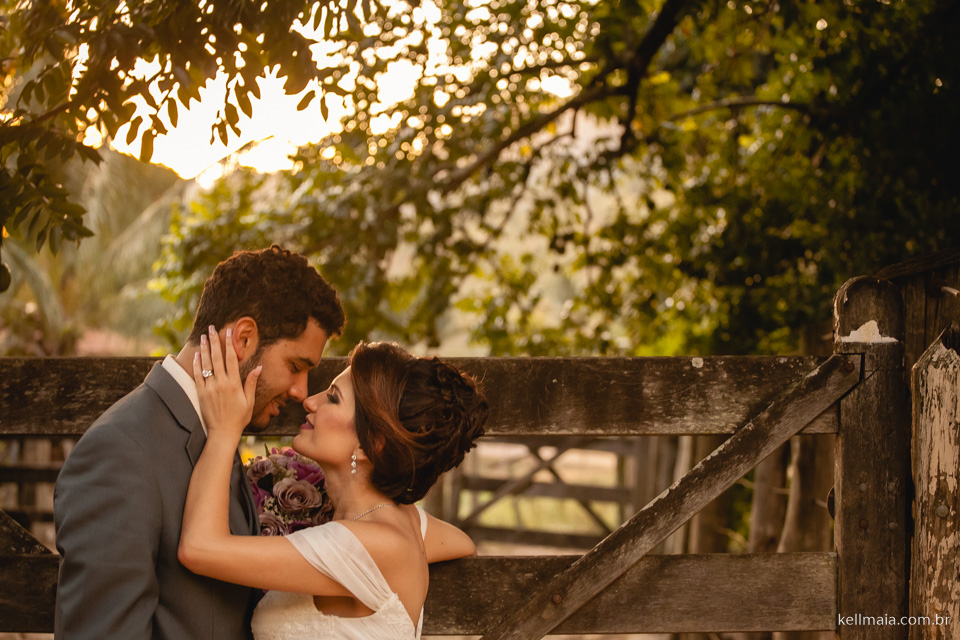 noivos na porteira