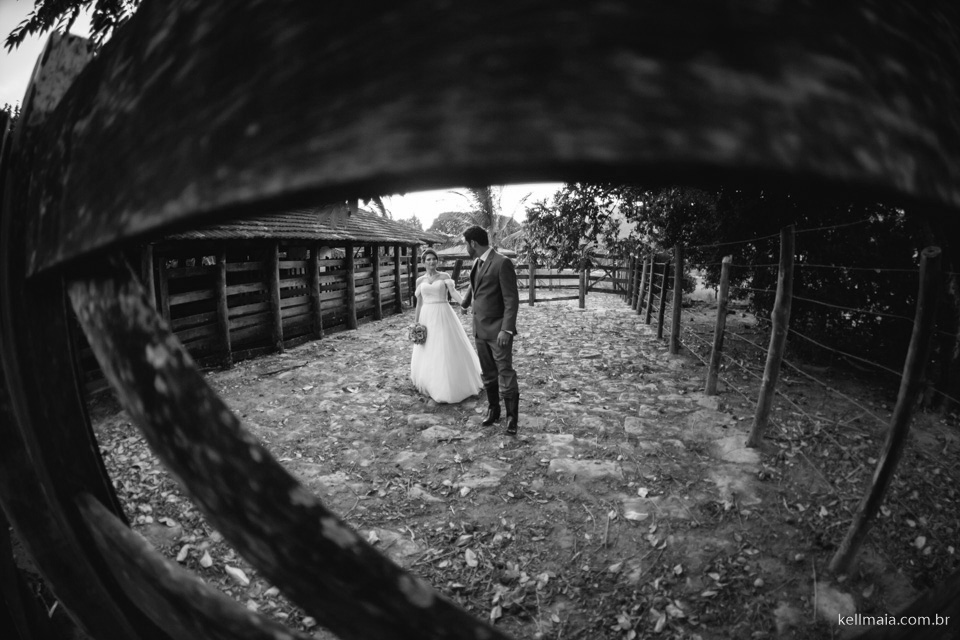 noivos no curral