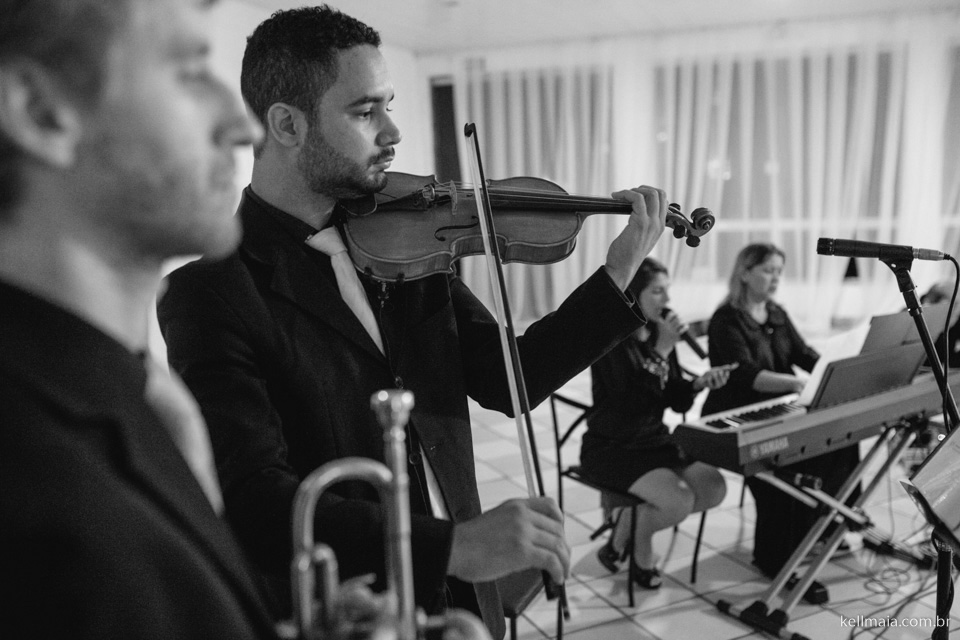 banda na cerimônia de casamento