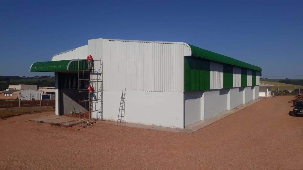 Ecoponto de cascavel em construção