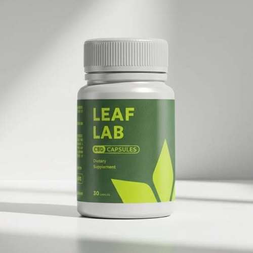 Logotipo de Leaf Lab CBD Capsules Denmark