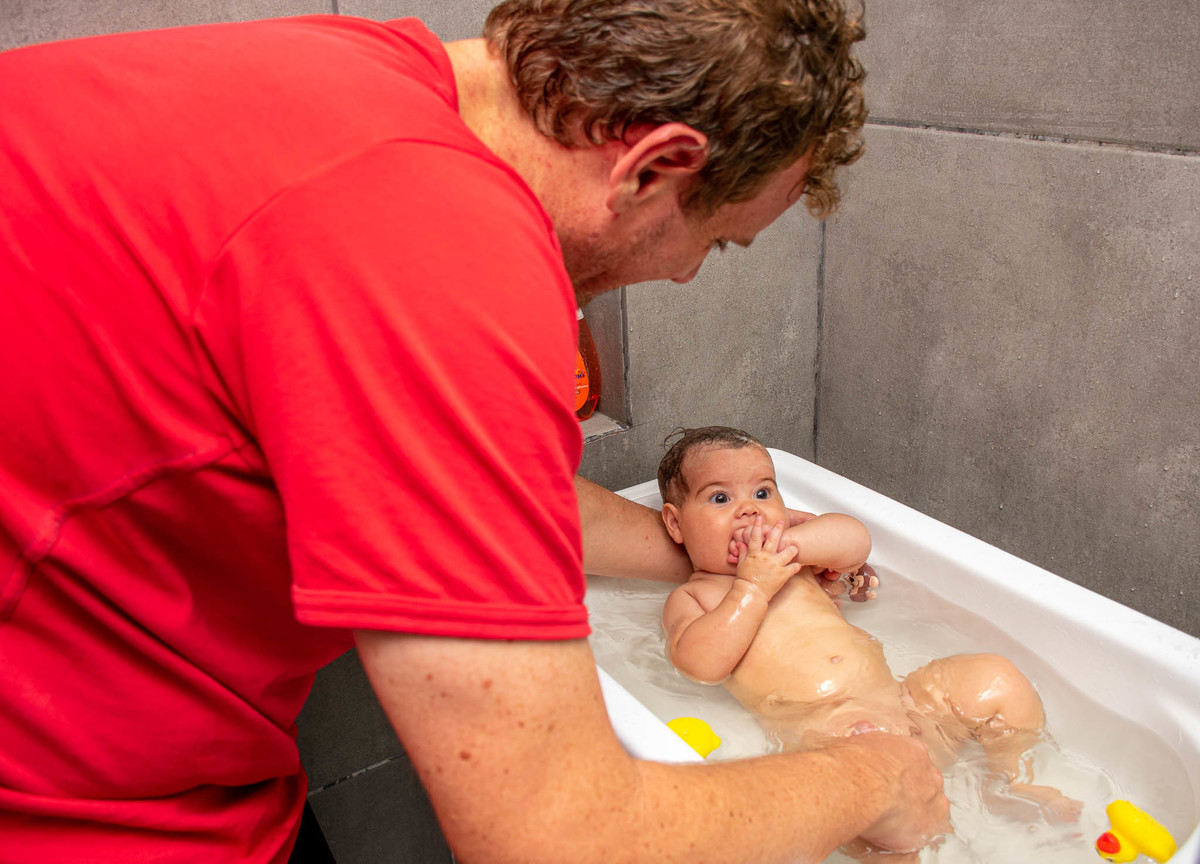 Banho do bebê - Luise