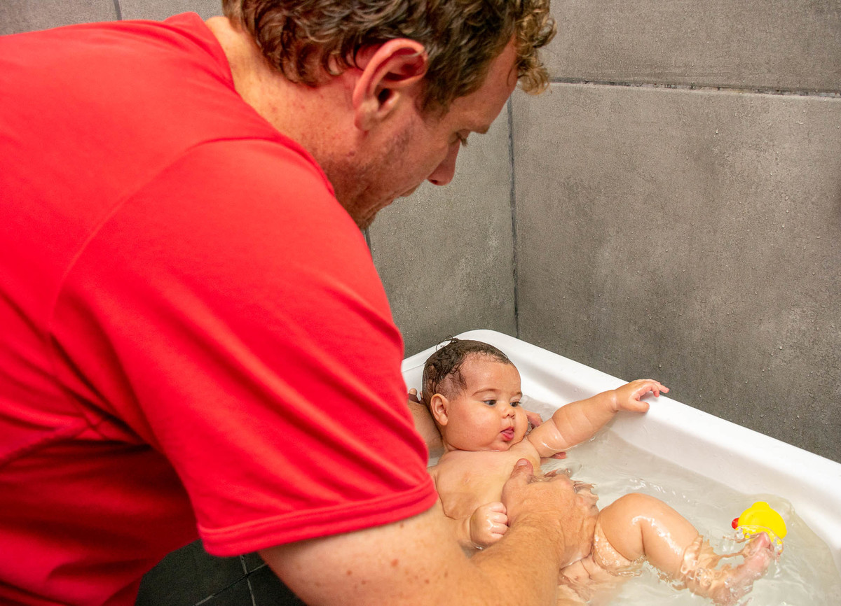 Banho do bebê - Luise