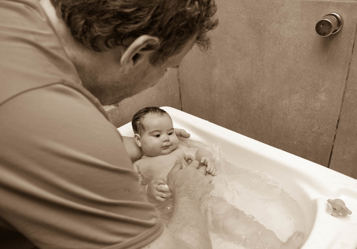 Banho do bebê - Luise