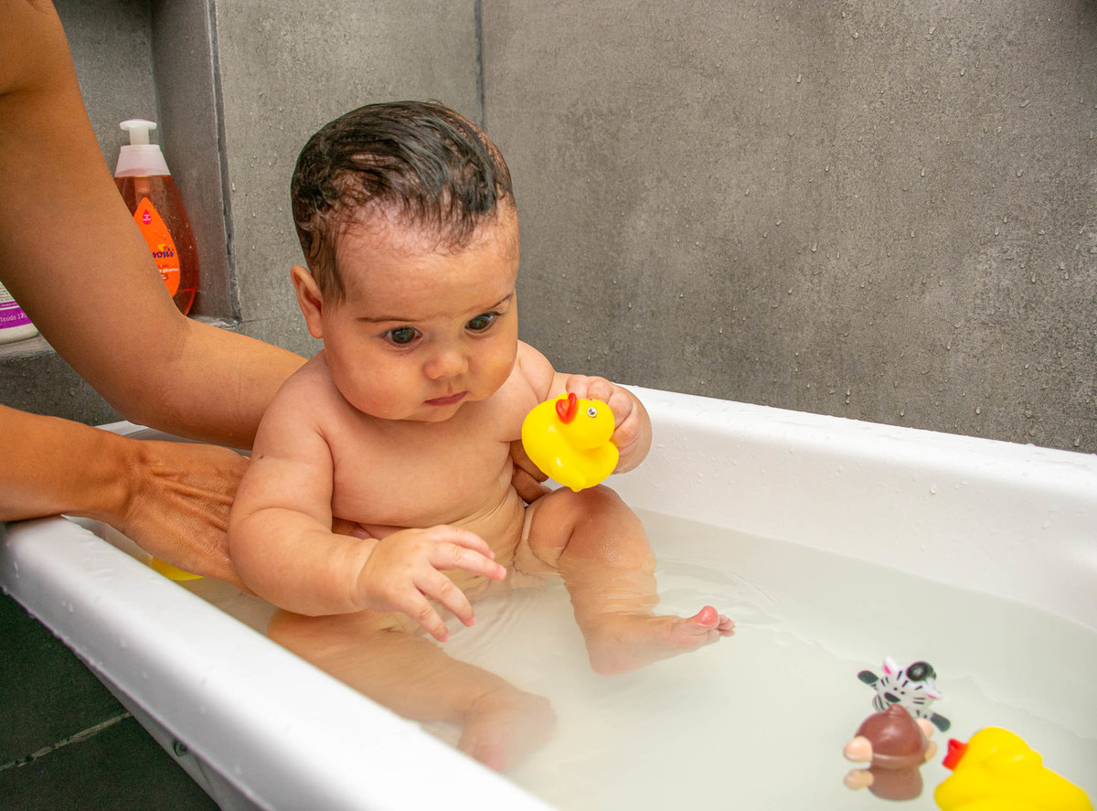 Banho do bebê - Luise