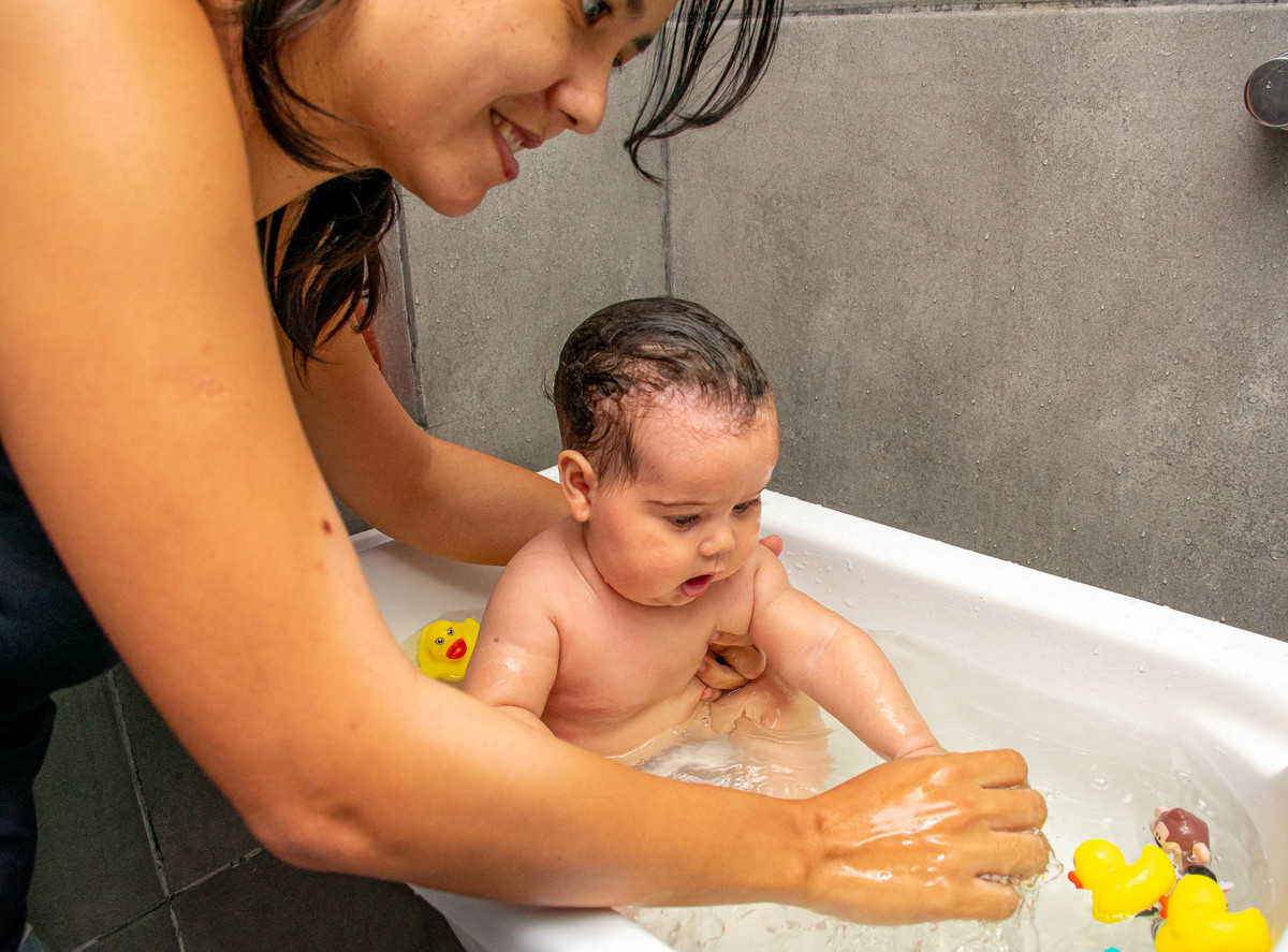 Banho do bebê - Luise