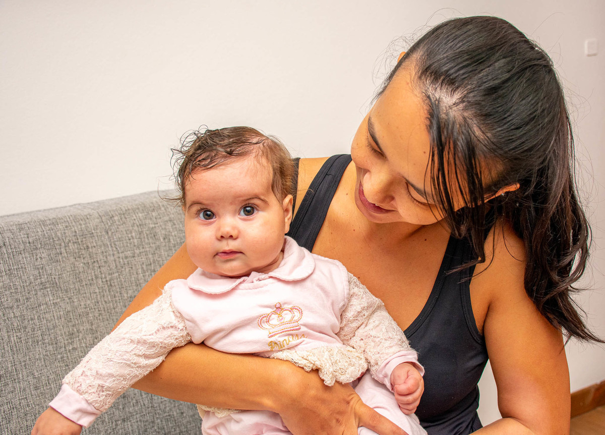 Banho do bebê - Luise