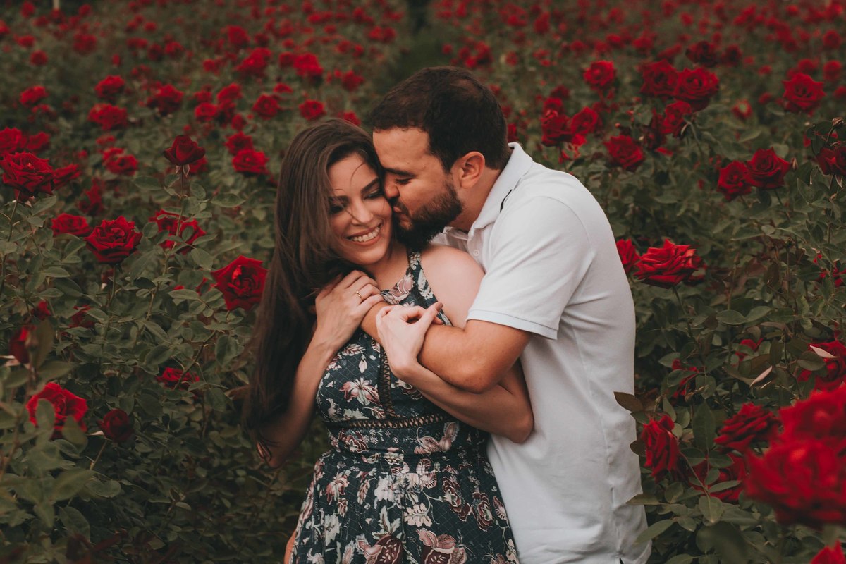 Ensaio fotografico nas rosas