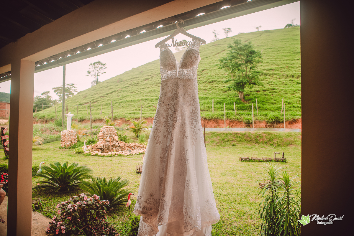 Vestido de NoiAdaiane e Sidney casamento cipotânea - mgva