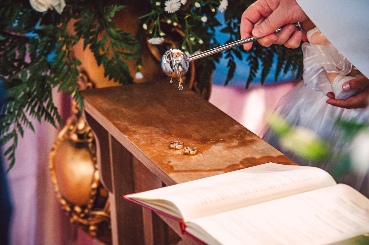 Benção do casal - Casamento Willian e Aline - Cipotânea - MG