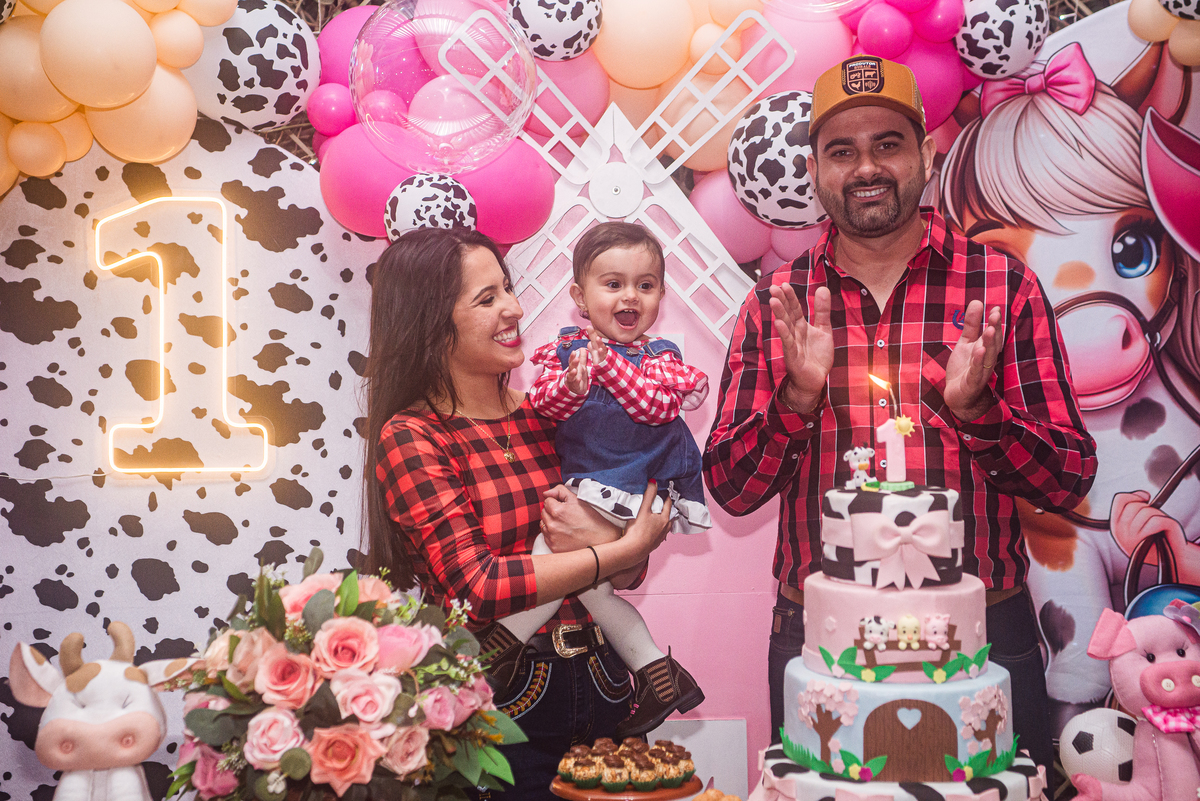 Cantando os parabéns no bolo