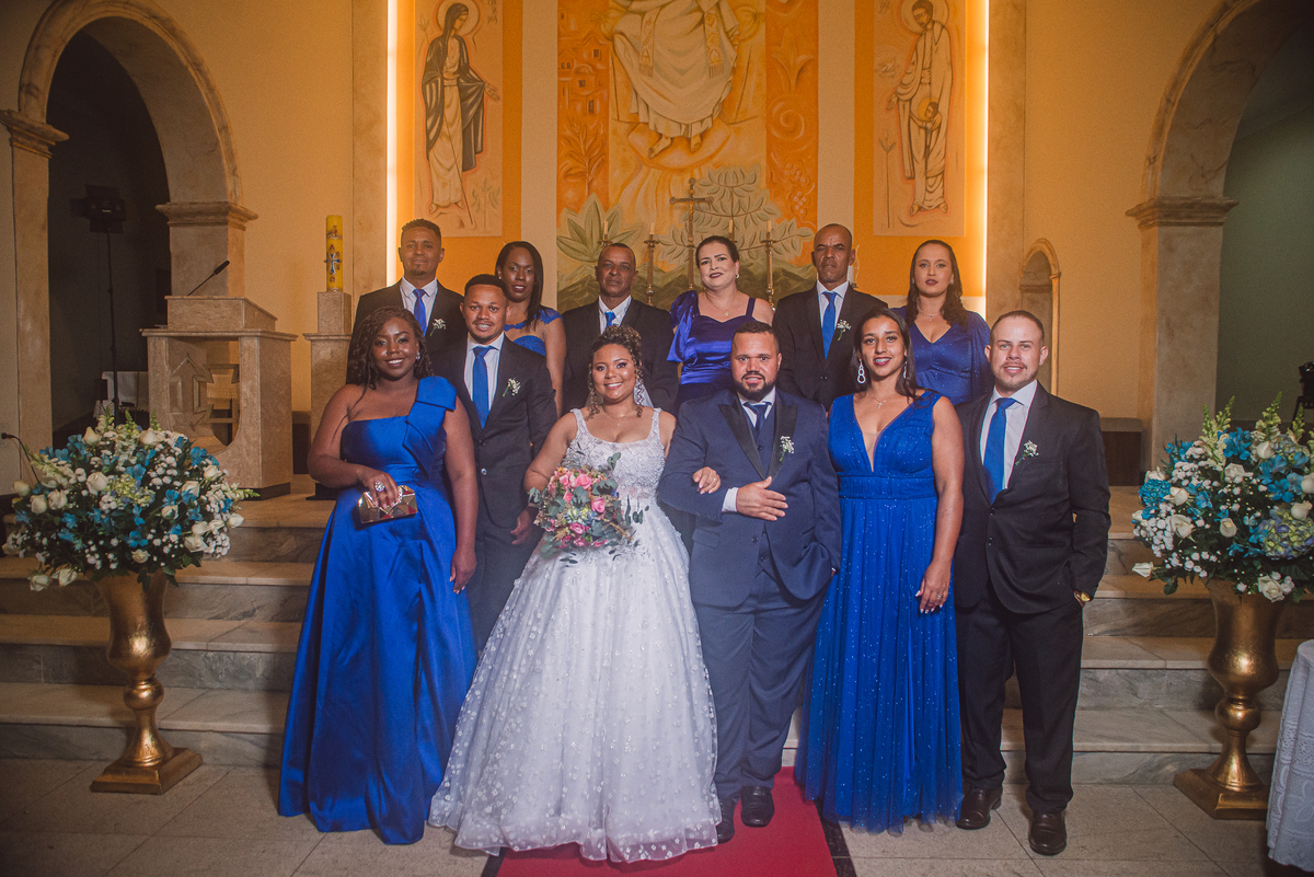 Madrinas e padrinhos no Presbitério 