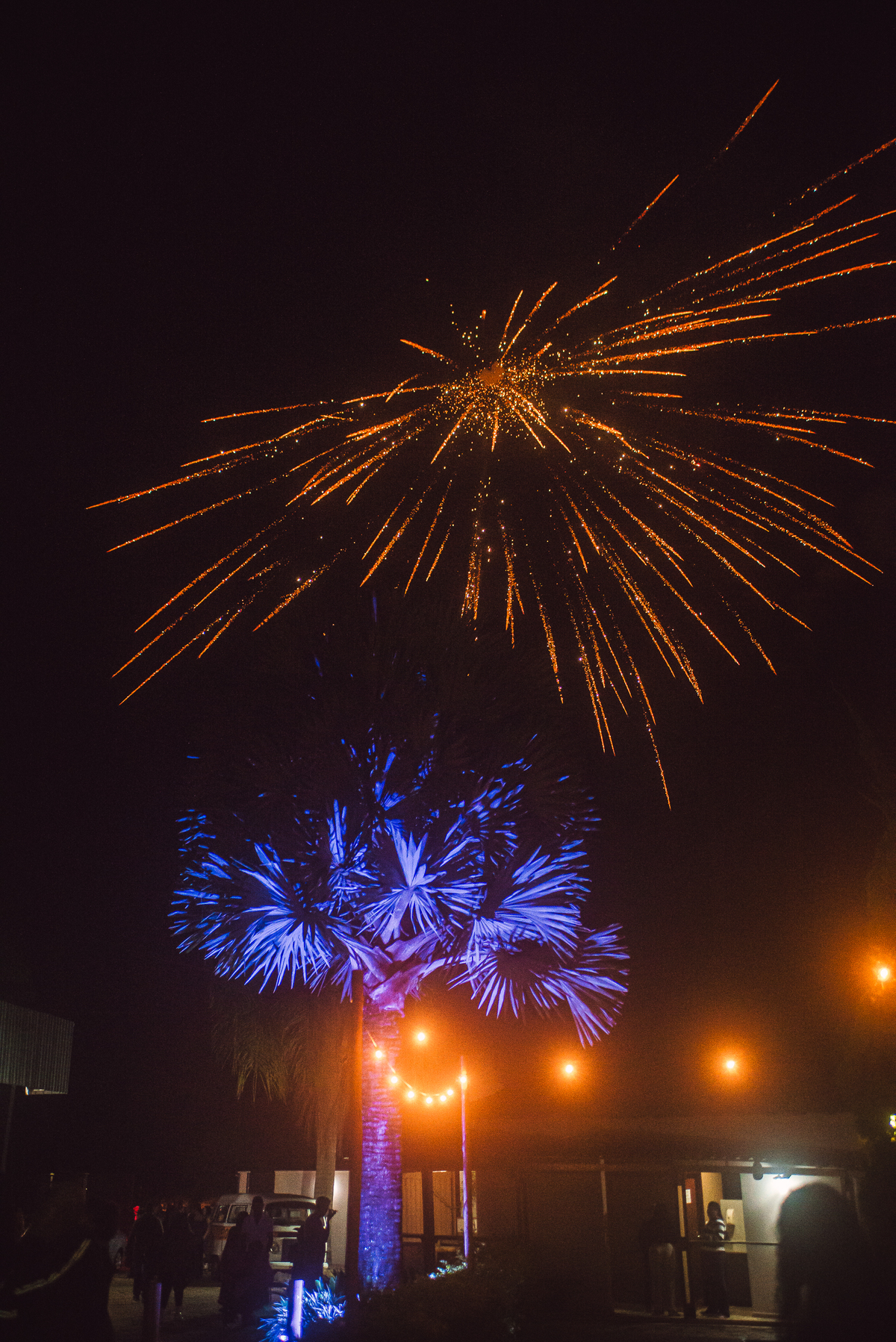 Fogos de artifício na festa