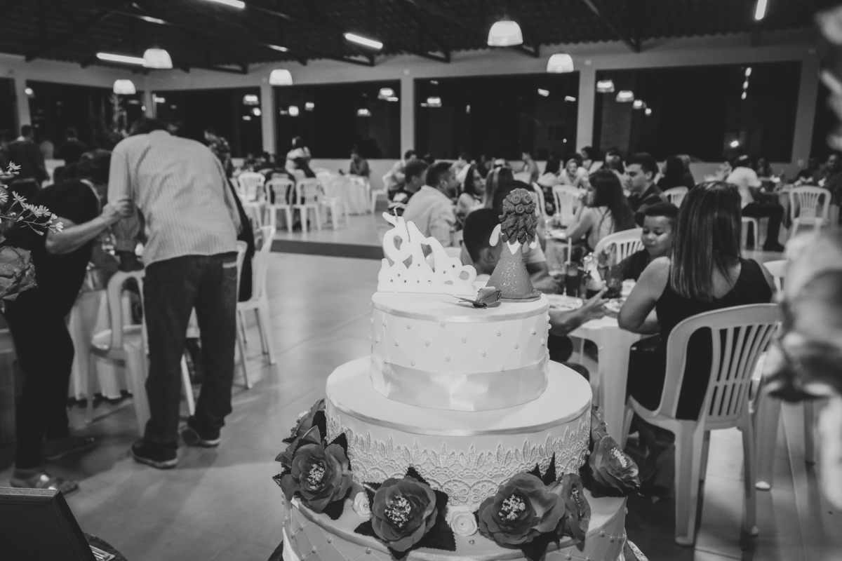 Foto do Bolo na festa de 15 Anos