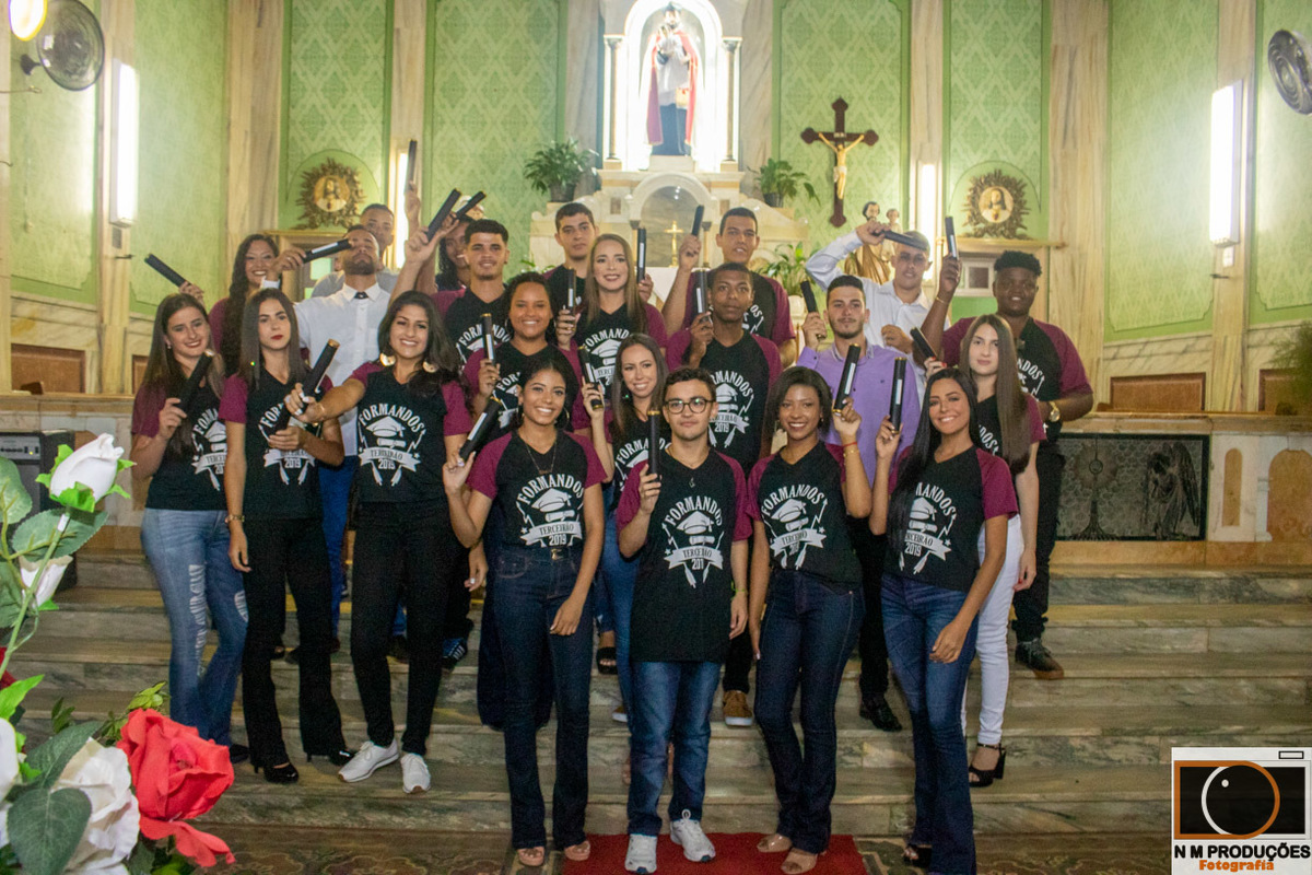 Formatura terceiro ano dos alunos da Escola Estadual José Dias Pedrosa em Cipotânea - MG