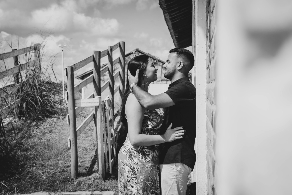 Ensaio Pré Wedding Suzana e Rafael preto e branco 