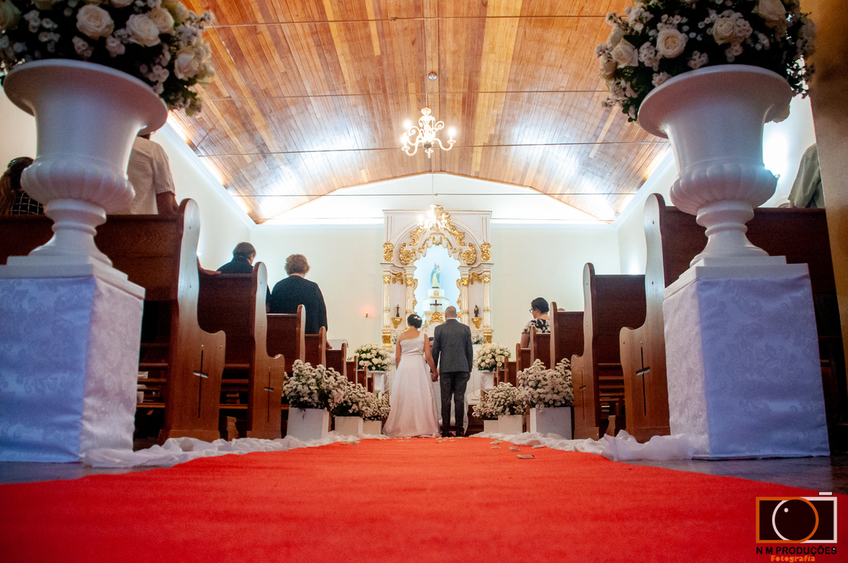 cacilda e júnior igreja foto aberta