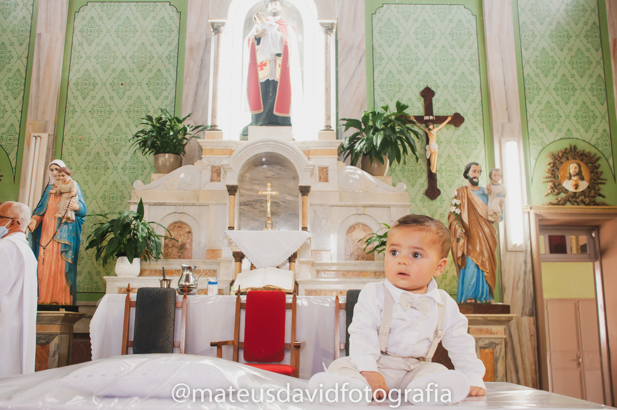 Batismo de João Gabriel roupinha de Batismo