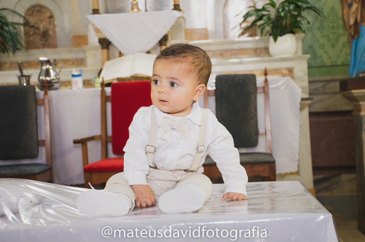 Batismo de João Gabriel roupinha de Batismo